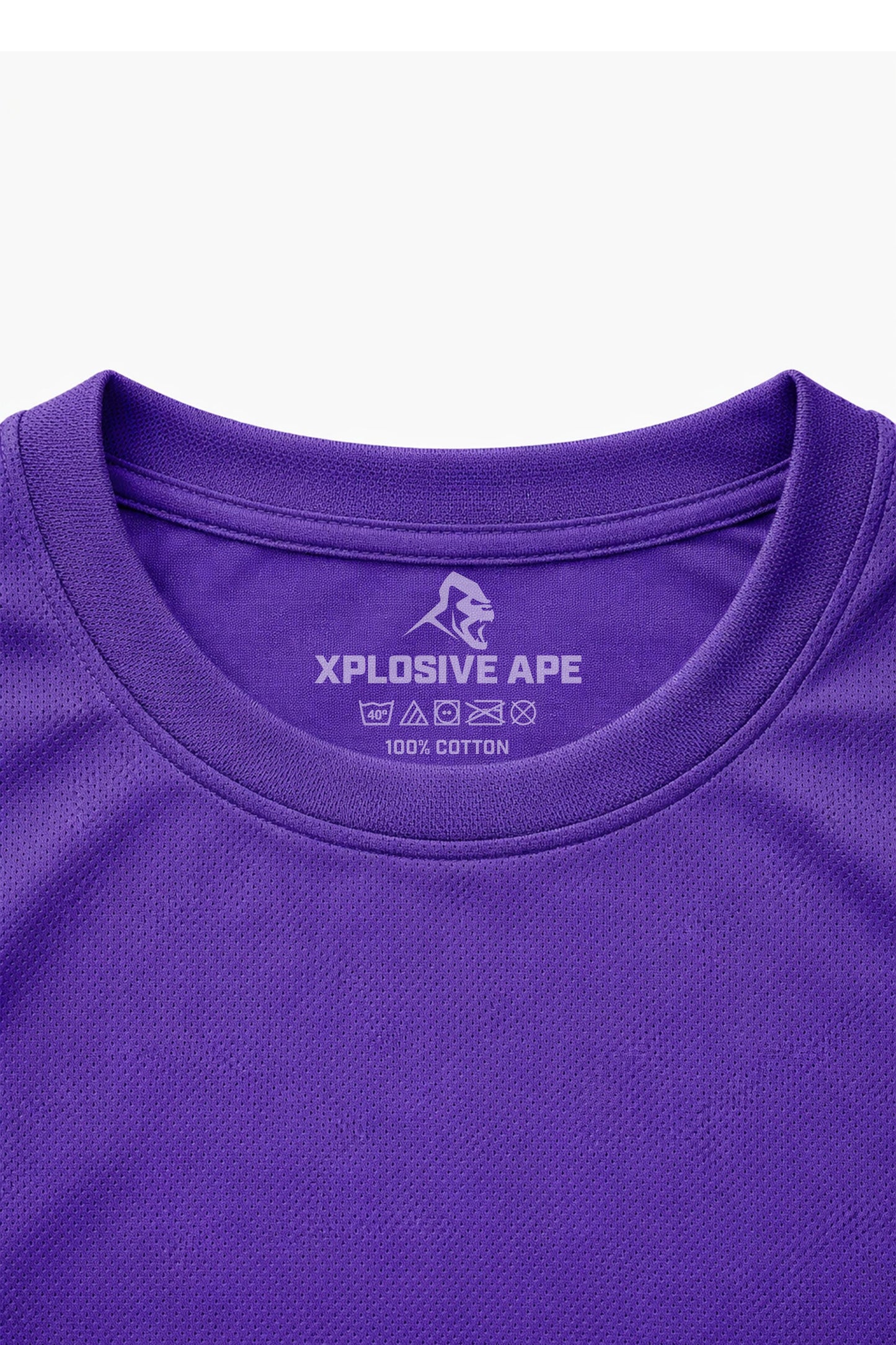 XAPE Classic Brush Script X Tech Tee - Purple
