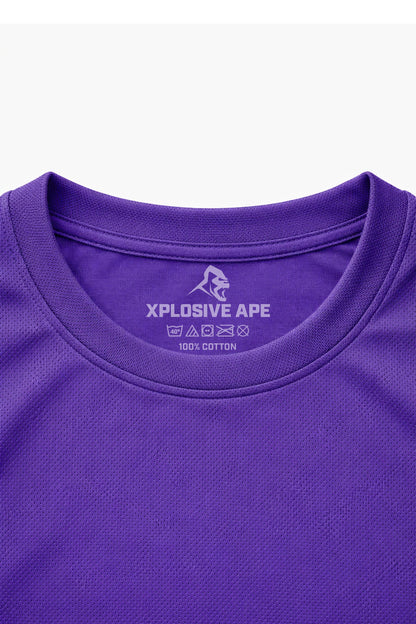 XAPE Classic Brush Script X Tech Tee - Purple