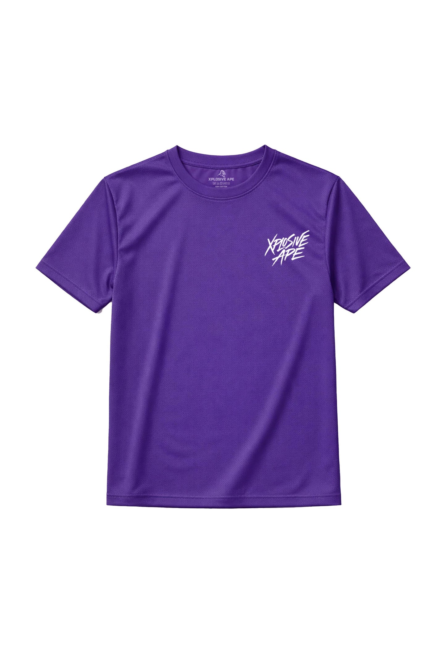 XAPE Classic Brush Script X Tech Tee - Purple