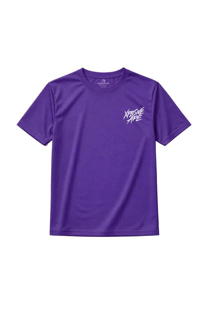 XAPE Classic Brush Script X Tech Tee - Purple