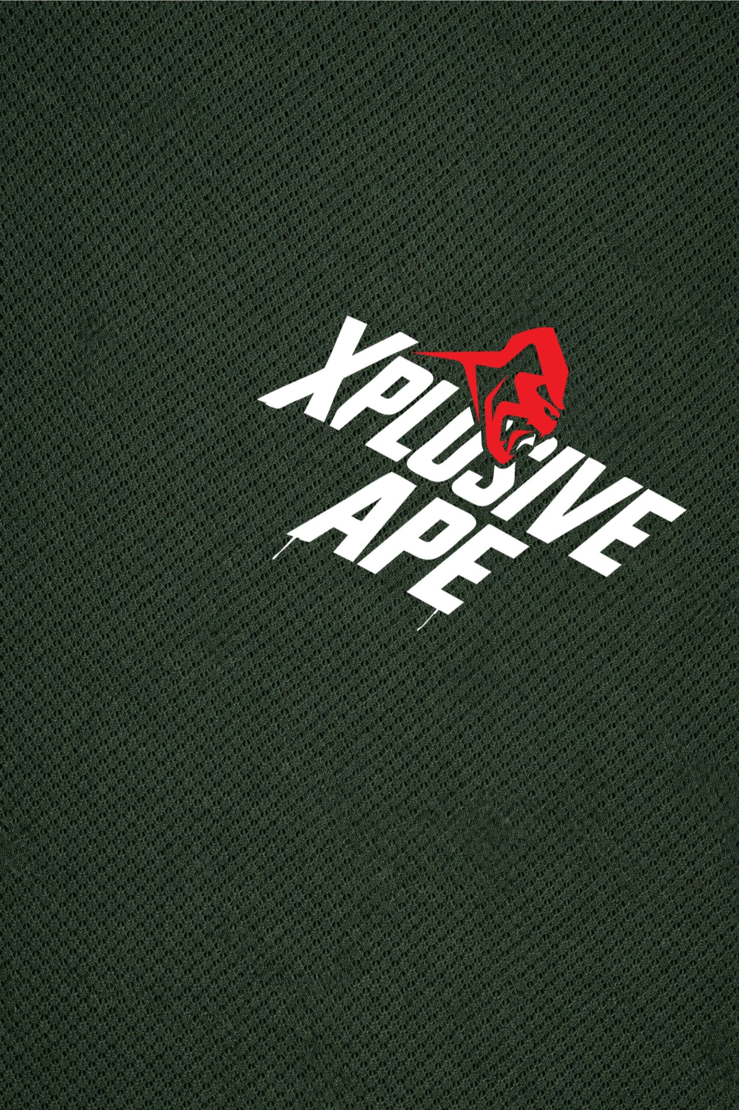 XAPE Classic Stencil Logo X Tech Tee - Forest Green