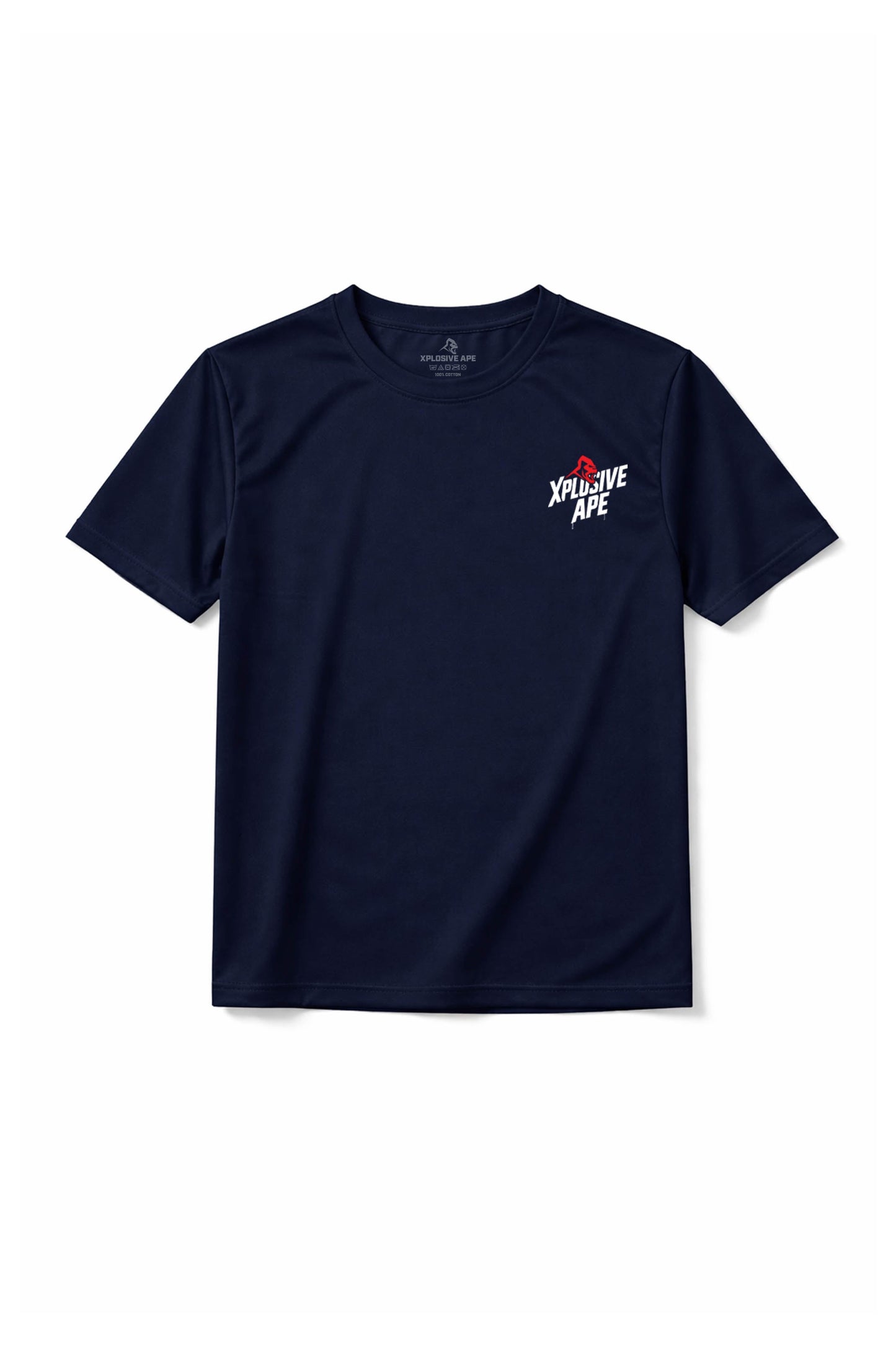 XAPE Classic Stencil Logo X Tech Tee - Navy