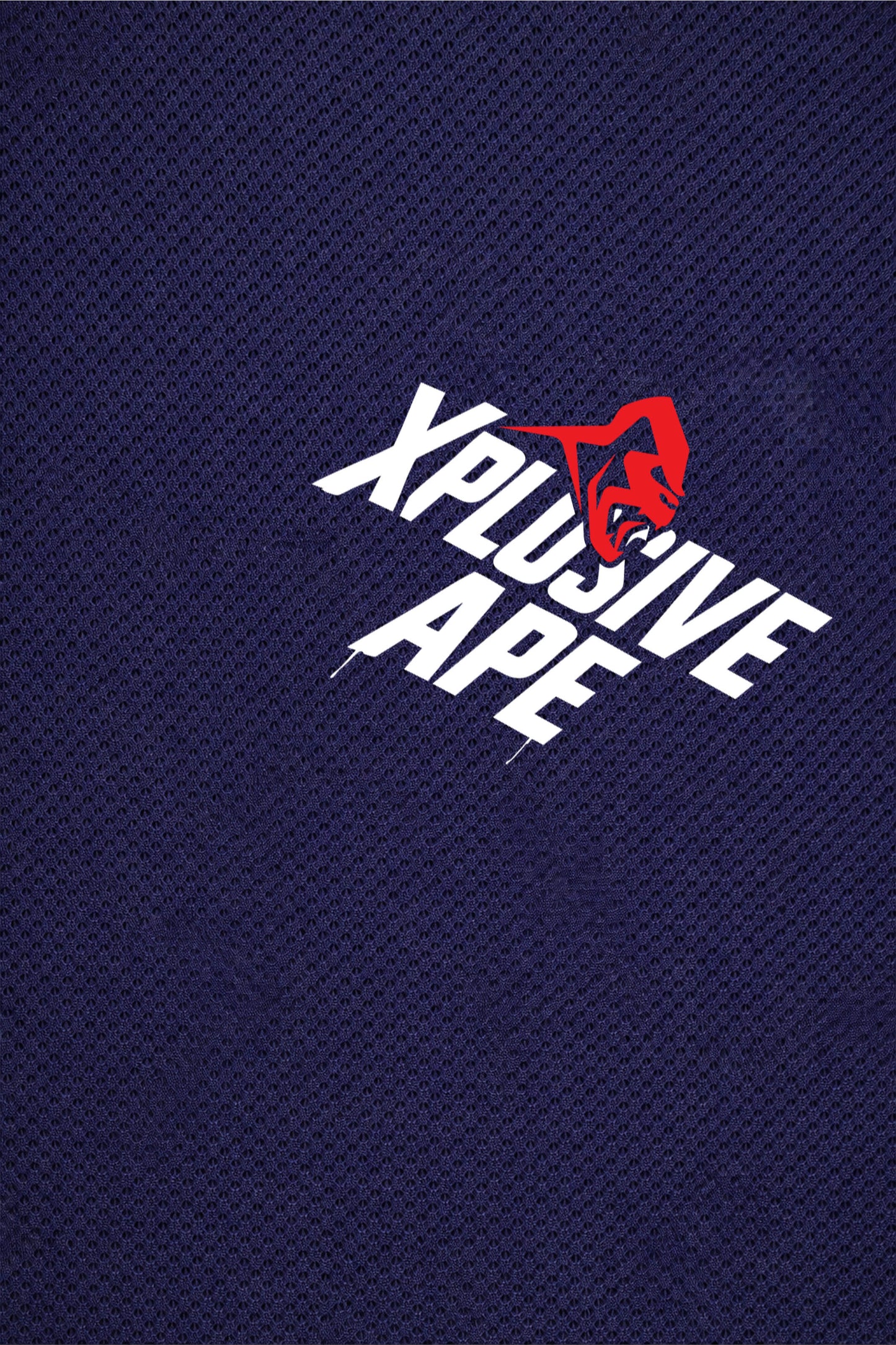 XAPE Classic Stencil Logo X Tech Tee - Navy