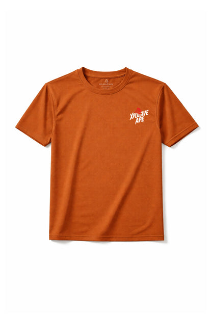 XAPE Classic Stencil Logo X Tech Tee - Orange