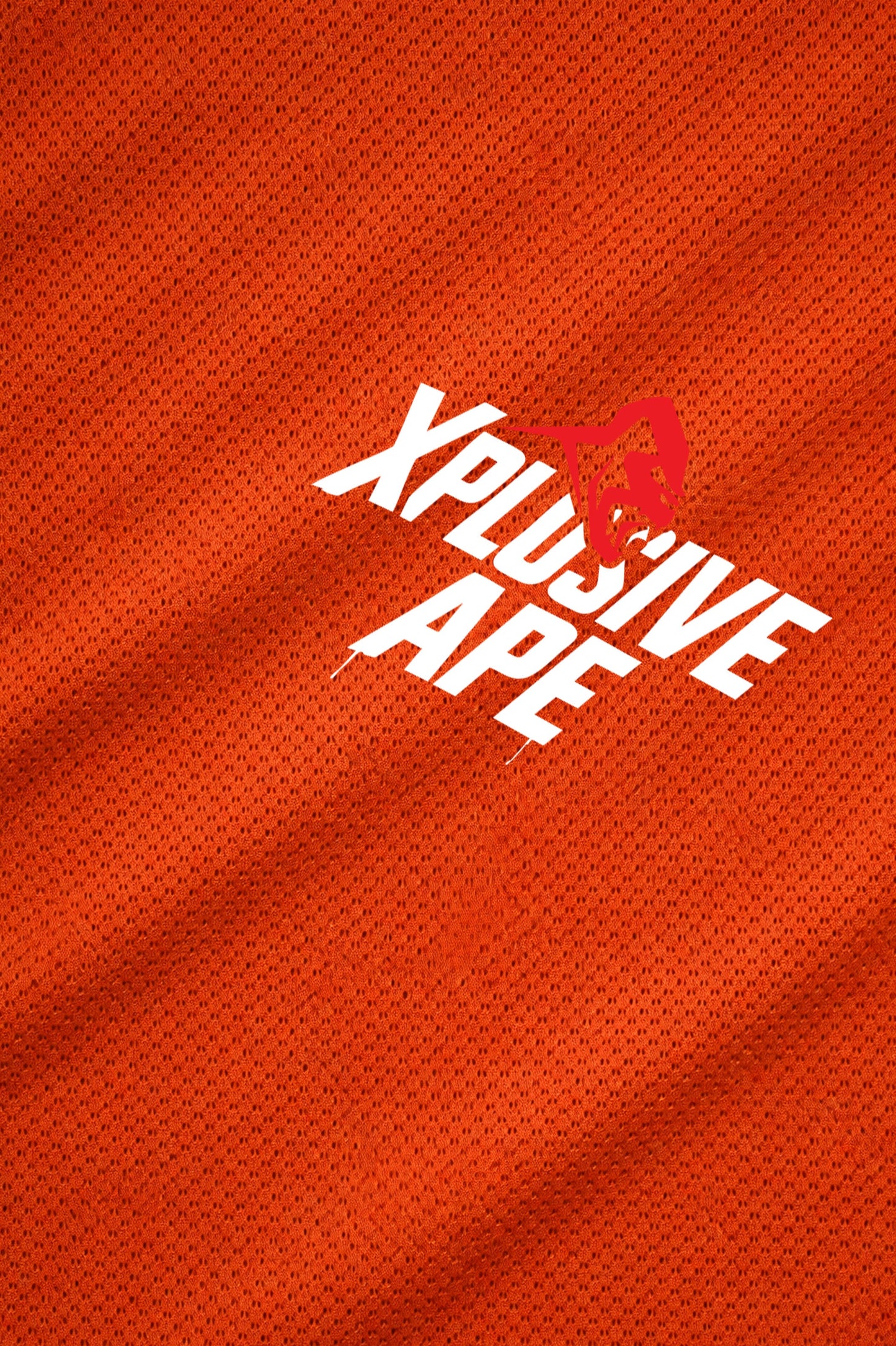 XAPE Classic Stencil Logo X Tech Tee - Orange