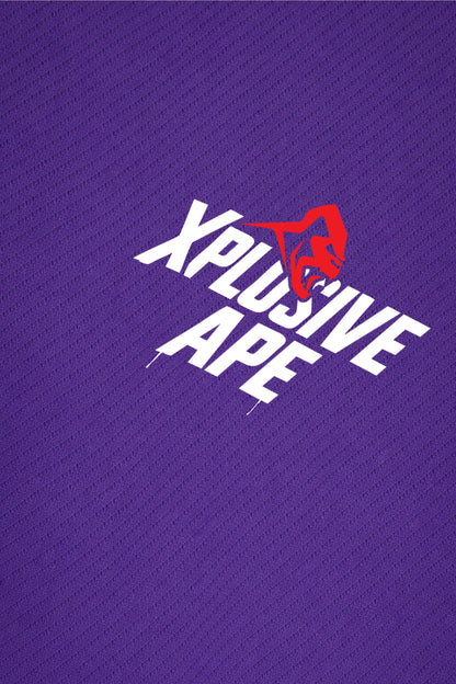XAPE Classic Stencil Logo X Tech Tee - Purple