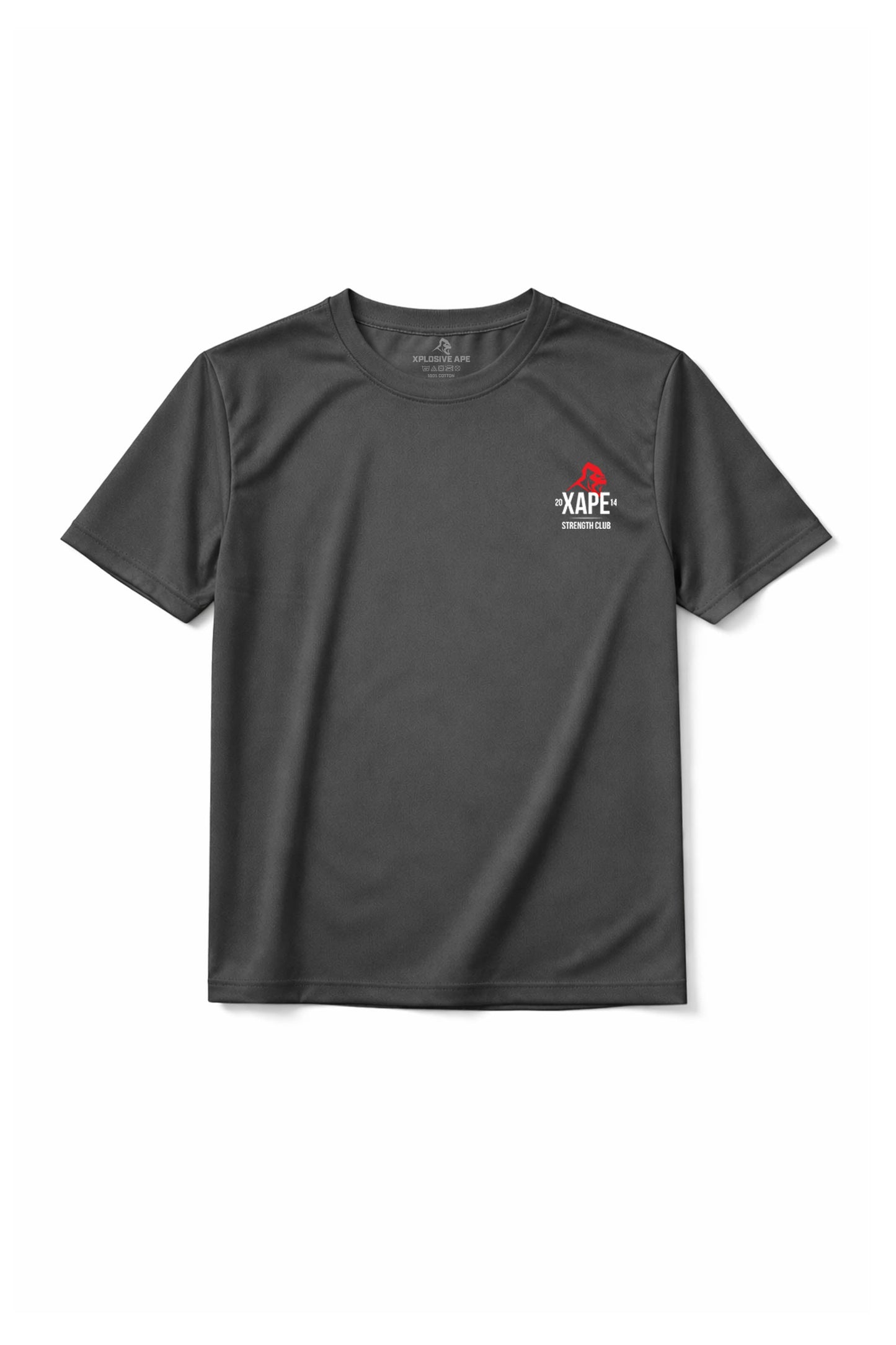 XAPE Classic Strength X Tech Tee - Charcoal