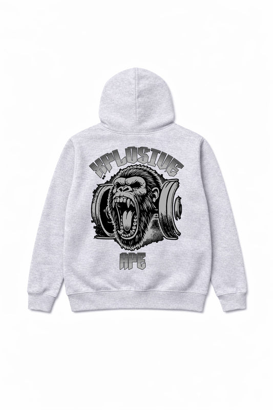 XAPE Old School Hoodie - Heather Grey