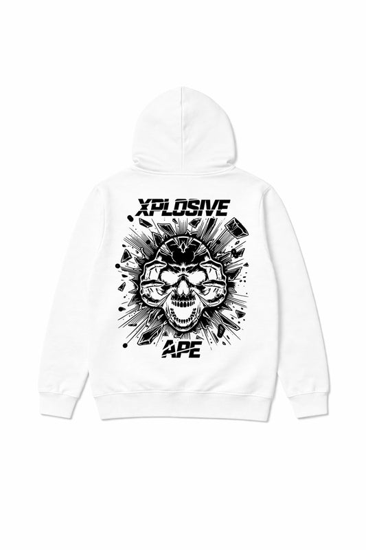 XAPE Shatter Hoodie - White