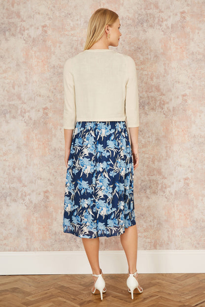 Yumi Ivory Knitted Curve Bolero
