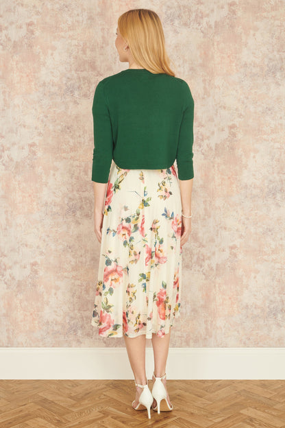 Yumi Dark Green Knitted Bolero