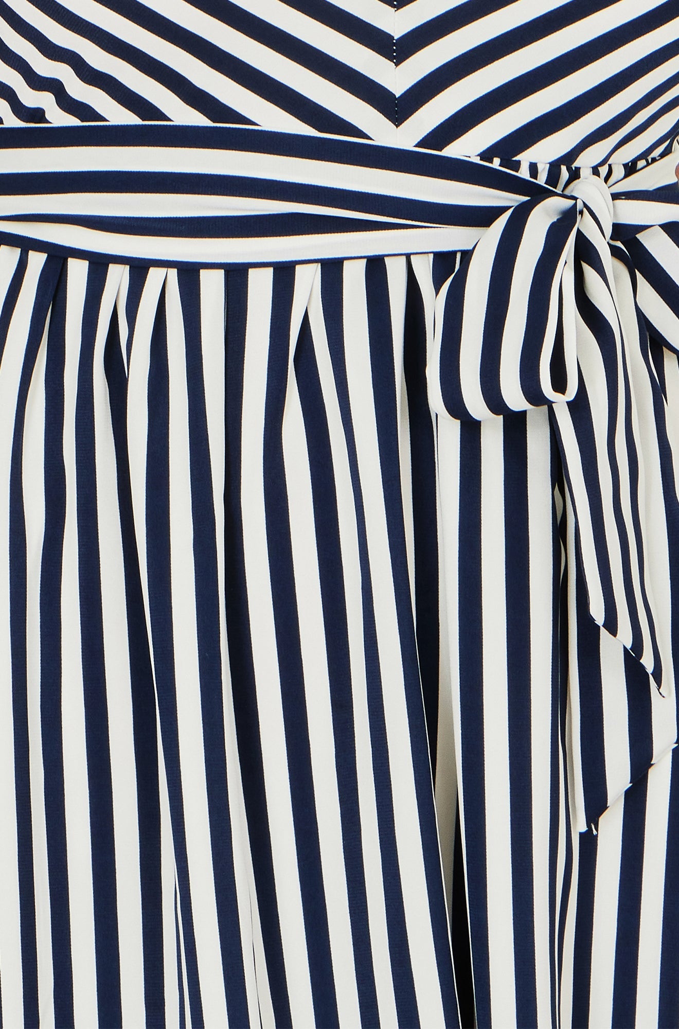 Women’s Yumi Navy Stripe Midi Sun Dress