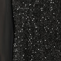 Yumi Black Sequin Tunic With Tie Back And Sheer Sleeves