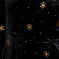 Yumi Black Velvet Midi Dress With Starburst Foil Print