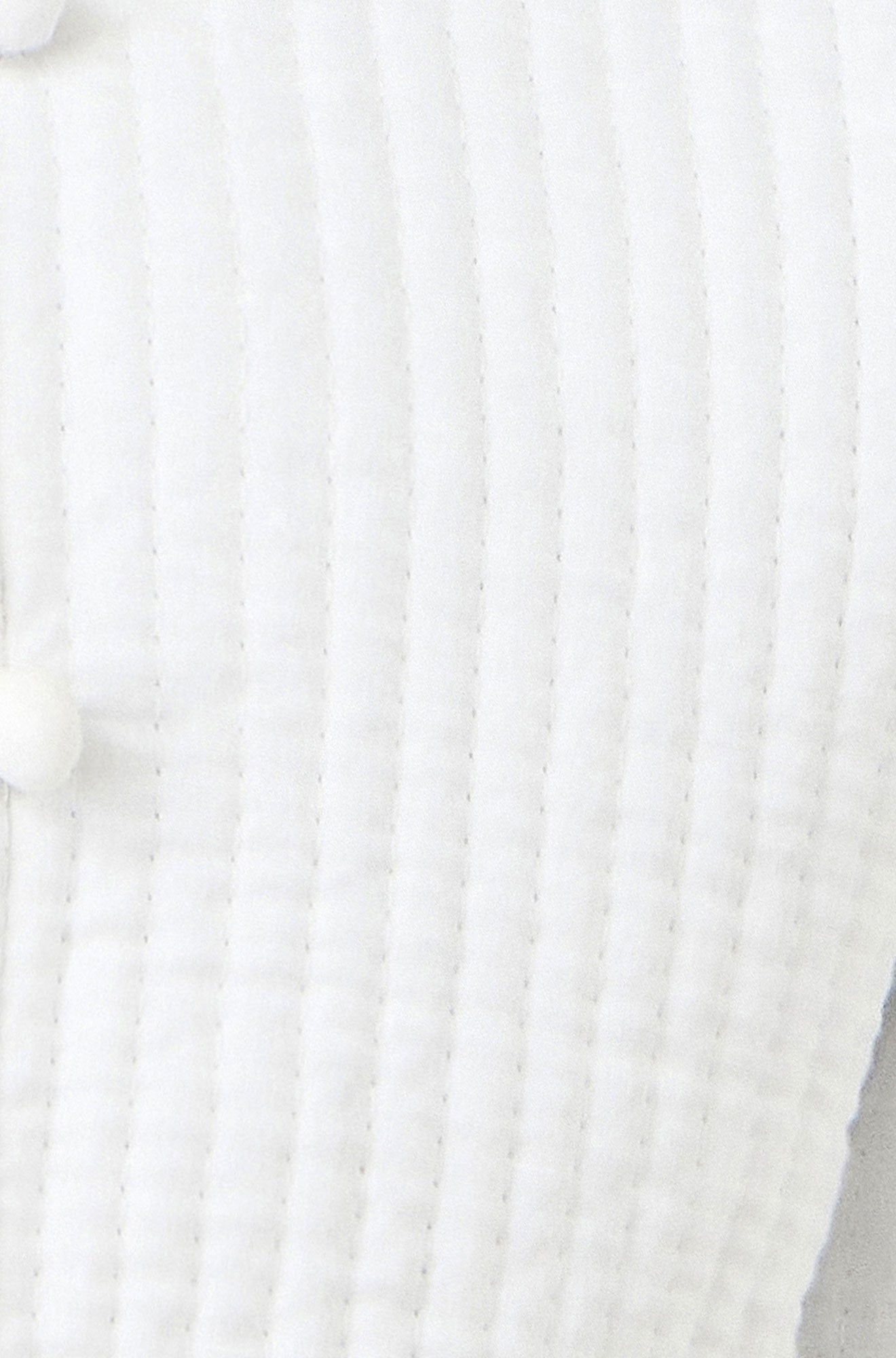 Yumi White Gingham Reversible Cotton Quilted Cropped Jacket