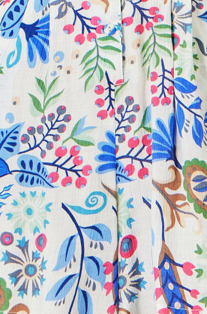 Yumi Multicolour Paisley Retro Print Playsuit