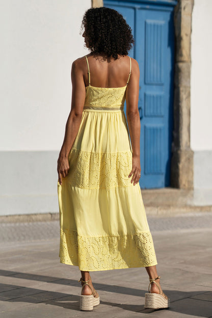 Women’s Yumi Butter Yellow Midi Dress