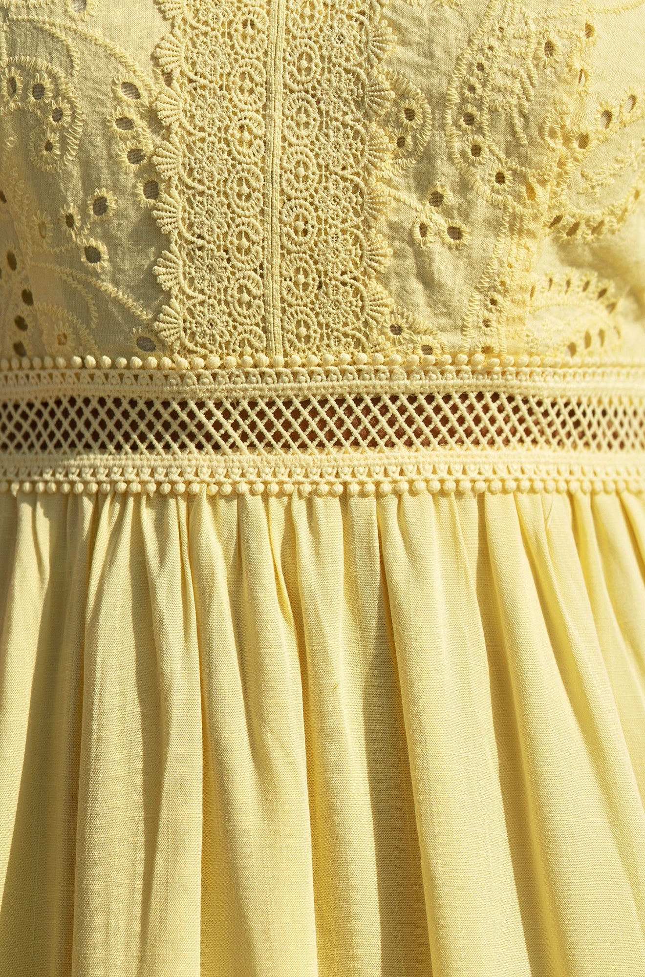 Women’s Yumi Butter Yellow Midi Dress