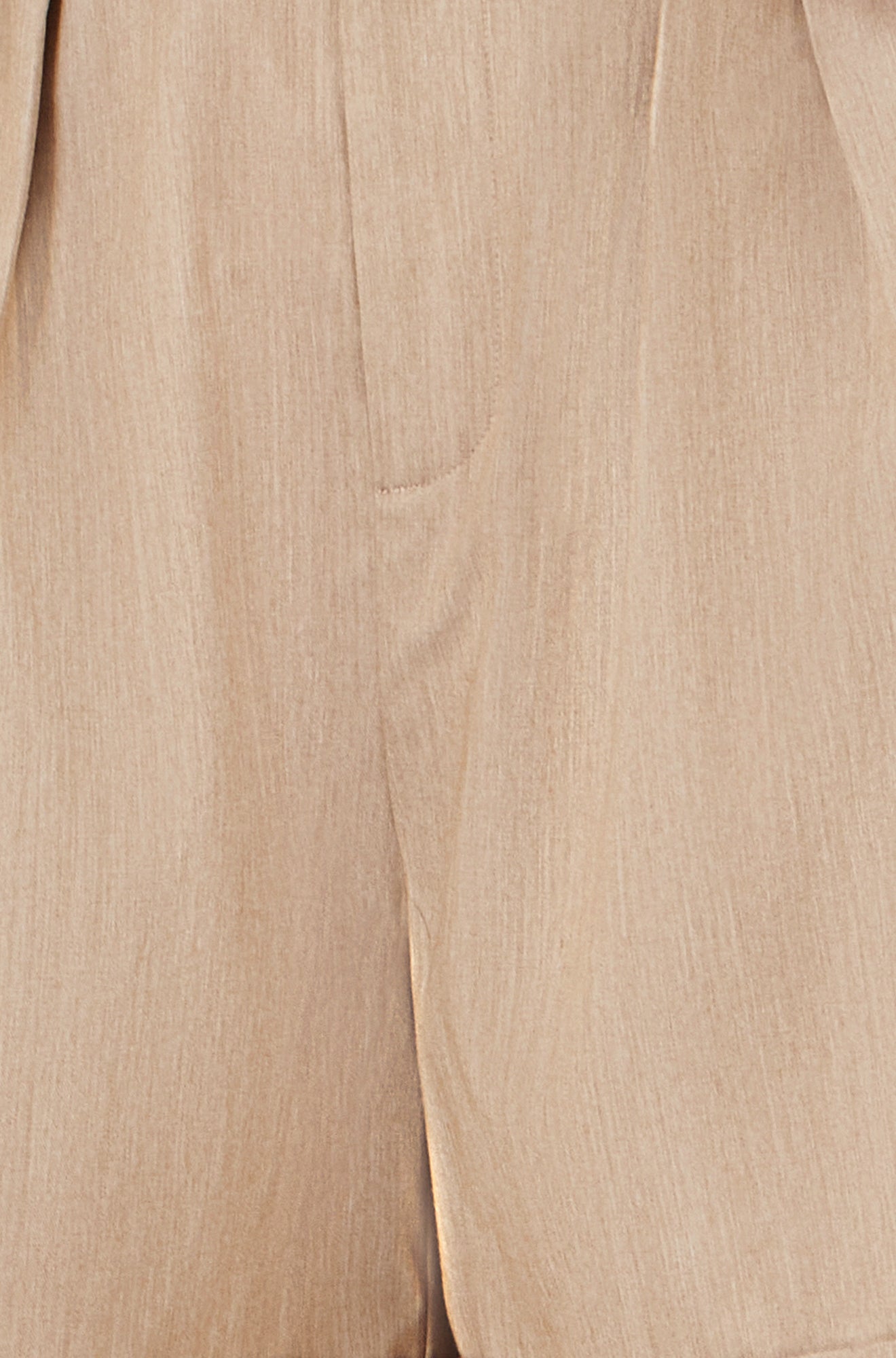 Yumi Brown Pleat Front Shorts
