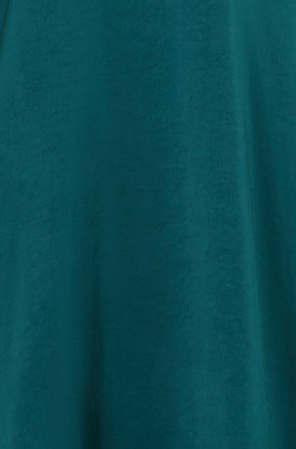 Yumi Green Satin Midi Kimono Dress