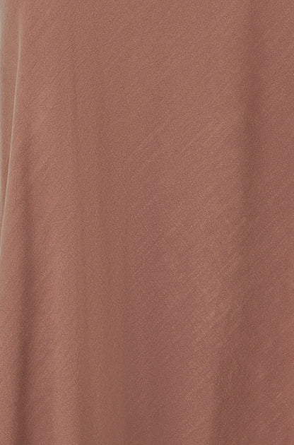 Yumi Brown Viscose Maxi Skirt