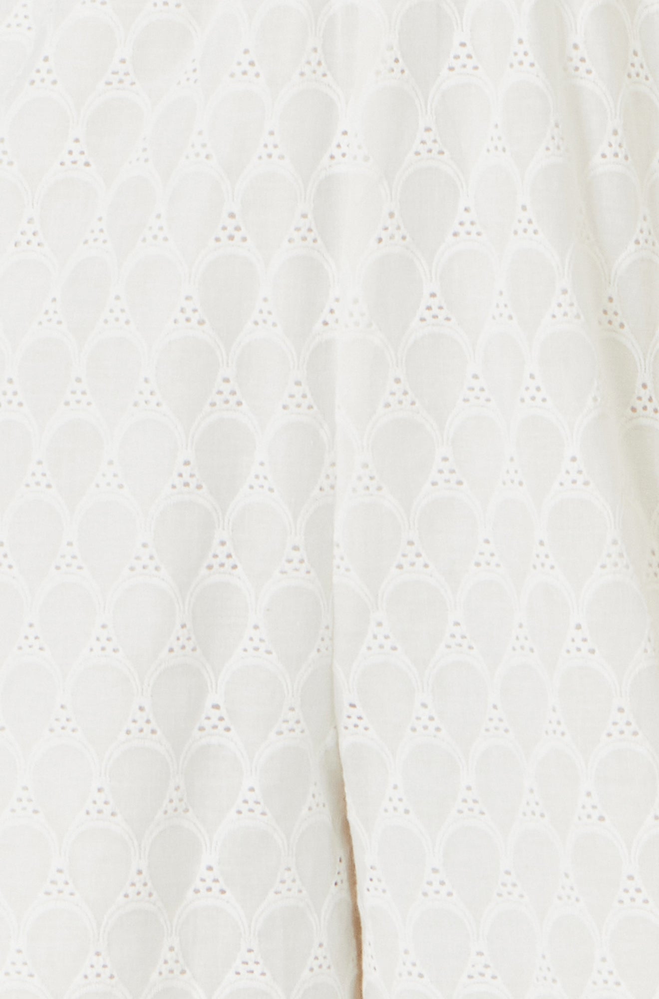 Yumi White Cotton Broderie Anglaise Playsuit