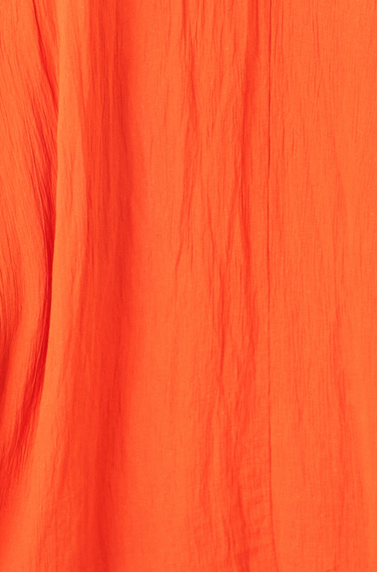 Yumi Orange Viscose Maxi Beach Dress