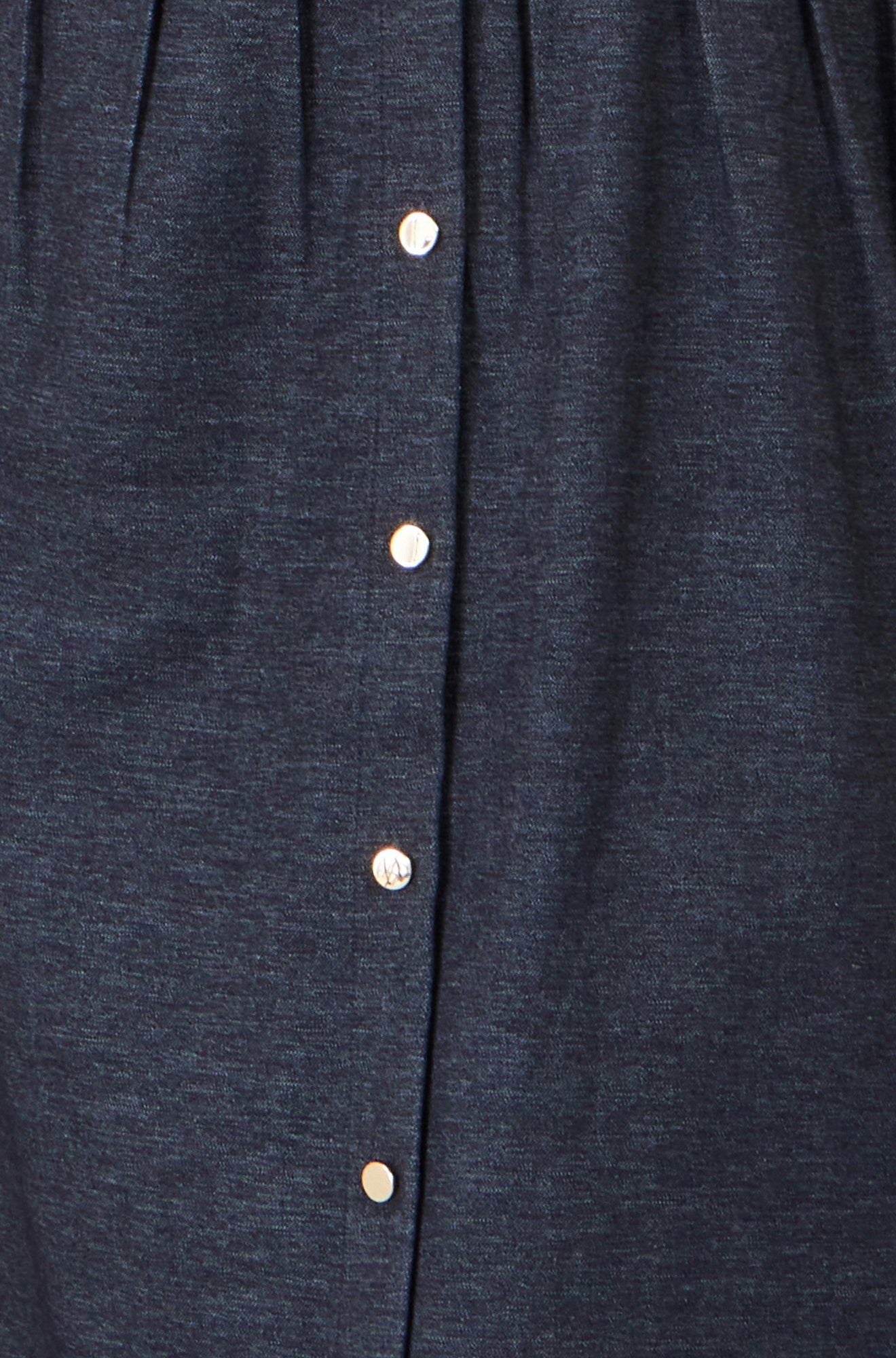 Women’s Yumi Navy Stretch Midi Shirt Dress