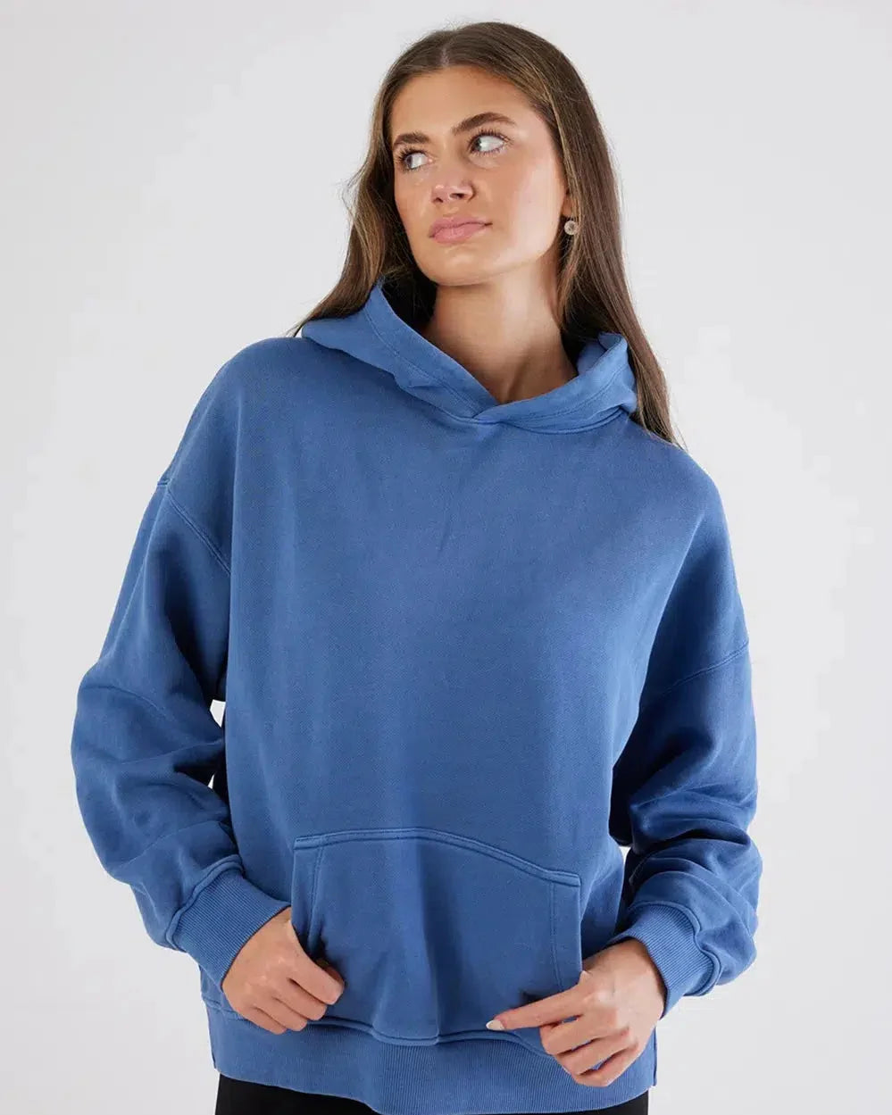 St Tropez Heavyweight Hoodie Blue