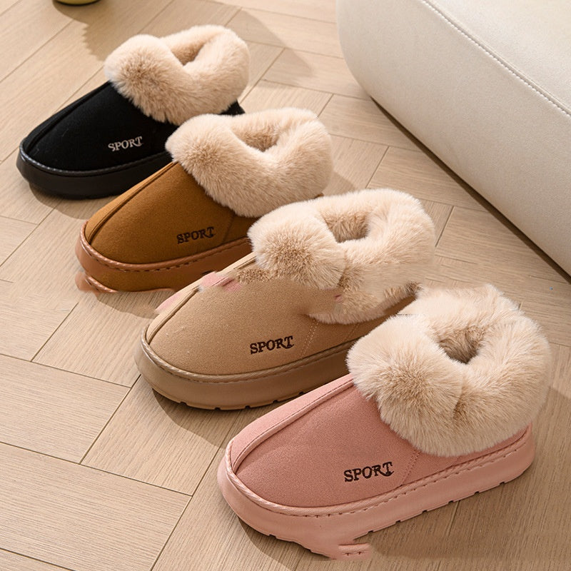 Women’s Cosy Faux Fur Platform Slippers