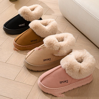 Women’s Cosy Faux Fur Platform Slippers