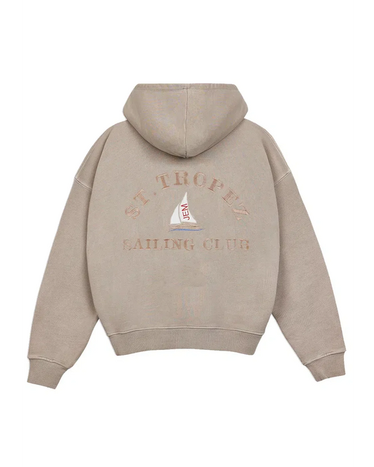 St Tropez Heavyweight Hoodie Beige