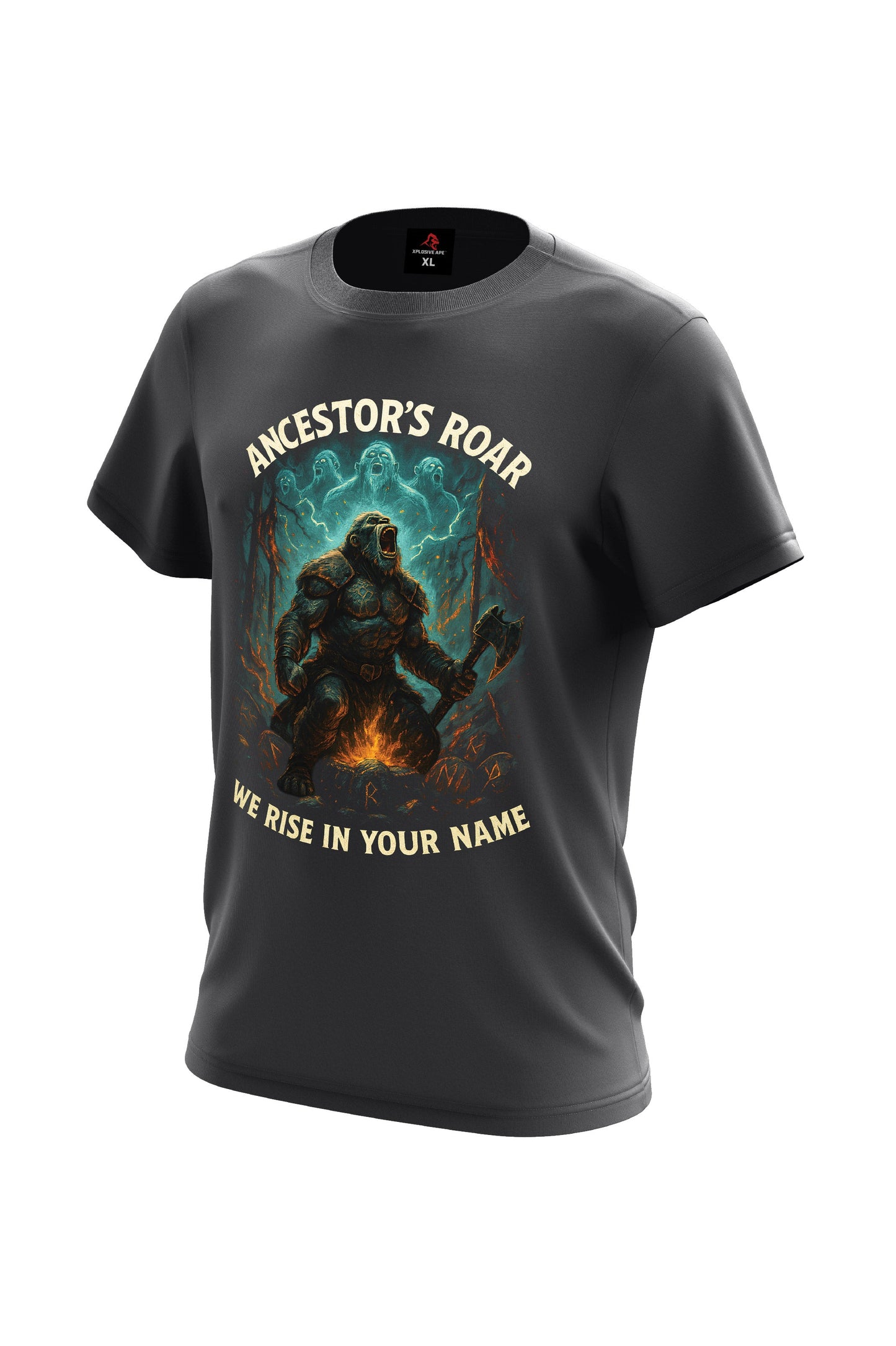 XAPE Ancestor's Roar Tee - Charcoal